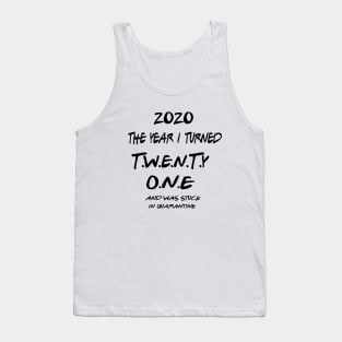 21st Birthday Shirt T-Shirt Tank Top